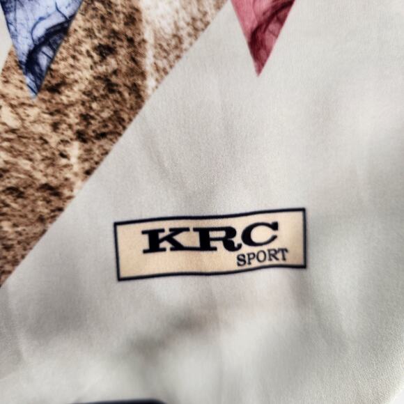 BARELLI Black Round Neck Dress with Attached Multi-Color Geometric Scarf Women 6 - Picture 7 of 15